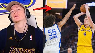 Reacting to Warriors vs Lakers California Classic Game [upl. by Pelaga]