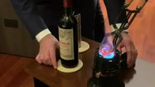 How to Open a 1961 Château Pétrus Wine Bottle [upl. by Ariajaj]