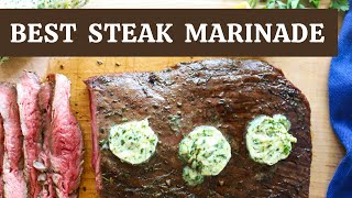 The BEST Steak Marinade  ONLY 5 INGREDIENTS [upl. by Wanids]