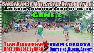 Game2Undercard Bakbakan sa Alegria Cordova Cebu 100624Team Aloguinsan VsTeam Cordova [upl. by Hutner]