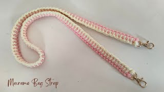 Macrame Bag Strap Tutorial for Beginners  Tali Tas Macrame [upl. by Marcellina]