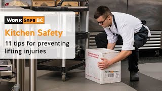 Kitchen Safety Preventing Lifting Injuries 7 of 7  WorkSafeBC [upl. by Fagen]