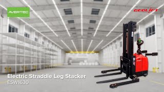 Electric Straddle Leg Stacker ESW1630 [upl. by Cralg981]