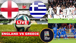 England vs Greece Live Stream Nations League Football Match Score Commentary Highlights Lions Vivo [upl. by Remark]