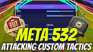 FIFA 21 INSANE UPDATED 532 META CUSTOM TACTICS  INSTRUCTIONS FOR MORE FUT 21 WINS [upl. by Dyol]