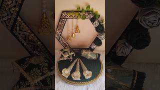 Beautiful Mehndi Platter Decoration💚 Wedding Decor ideas😍 diy wedding shorts mehndi trending [upl. by Gnurt]