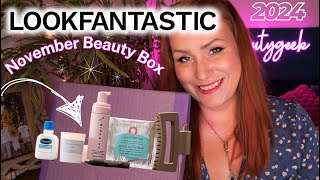 SPOILER LOOKFANTASTIC NOVEMBER 2024 BEAUTY SUBSCRIPTION BOX UNBOXING [upl. by Ahsenrac]