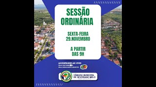 SESSÃO ORDINÁRIA 29 DE NOVEMBRO  Câmara Municipal de Severiano Melo [upl. by Leugimsiul926]