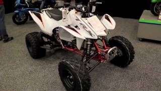 2012 Honda TRX450R  Review amp Walkaround New Honda TRX 450R Quad [upl. by Atteuqihc25]