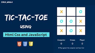 TicTacToe Game using javascript  javascript project  TicTacToe  Javascript TicTacToe [upl. by Beichner468]