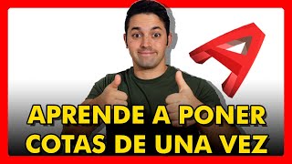 ✅ Cómo Poner COTAS en AUTOCAD  Cómo Acotar de 11 Formas [upl. by Georgetta508]