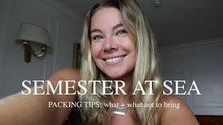 Semester at Sea QampA  Packing tips  more [upl. by Nial]