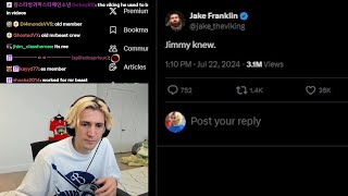 xQc reacts to Ex MrBeast Employee Tweeting that MrBeast Knew about Kris Tyson being a Pedophile [upl. by Penelopa]