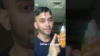 Saffron rose water face toner skincare saffron rosewaterbenefits [upl. by Chyou933]