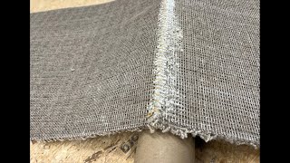 Hand sewing a carpet seam [upl. by Nnaer]