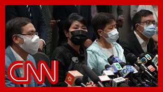 Hong Kong prodemocracy lawmakers resign en masse [upl. by Dalury499]