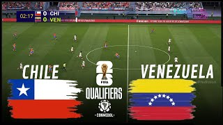 CHILE vs VENEZUELA Eliminatorias Sudamericanas 2024 Partido Completo Simulación y Predicción [upl. by Yelram848]