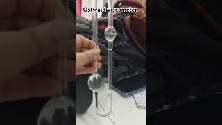 Ostwald viscometer B pharmacy 3rd semester shorts viralvideo pharmacy [upl. by Okikuy]