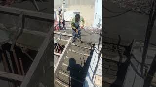 How to pouring stairs concreteworker construction constructionwork concreteworks [upl. by Nostets800]