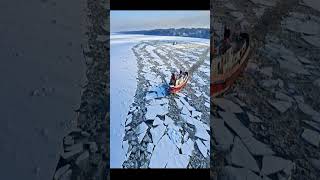 Massive Icebreaker Ships Plow Through Frozen Seas [upl. by Aidil368]