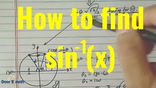 EASY EXPLANATION of ARCSINX  Trigonometry [upl. by Trebornhoj]