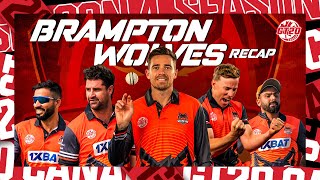 Brampton Wolves Recap  GT20 Canada [upl. by Aillimac]