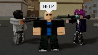 ROBLOX Da Hood Funny Moments HELP [upl. by Zetrok]