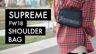 SUPREME FW18 Shoulder Bag  OnBody [upl. by Adnilec]