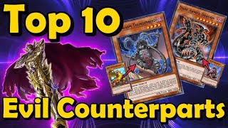 Top 10 Monsters With Evil Counterparts in YuGiOh [upl. by Eellehs]