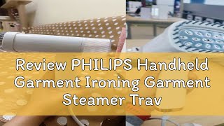 Review PHILIPS Handheld Garment Ironing Garment Steamer Travel Steam Iron Home steamer iron Garment [upl. by Nosnevets]