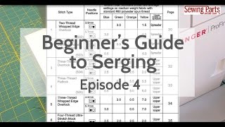 Beginners Guide to Serging Ep 4 Overlock Stitch  Intro to Tension [upl. by Trauts]