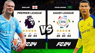 PREMIER LEAGUE vs SAUDI LEAGUE in FC24 🔥 [upl. by Storz]