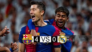 Barcelona x real Madrid  40  extended highlights and Goals  laliga 2024 [upl. by Nellek]