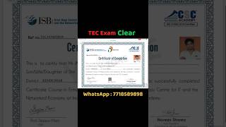 TEC exam clear 💯😎 short [upl. by Tildy]