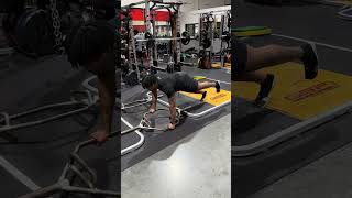 Hardest CORE Stability EXERCISE Longitudinal Trap Bar Single Leg Plank NFL pro Kingsley Enagbare [upl. by Yared]