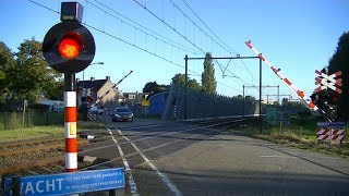 Spoorwegovergang sHertogenbosch  Dutch railroad crossing [upl. by Ahsiryt]