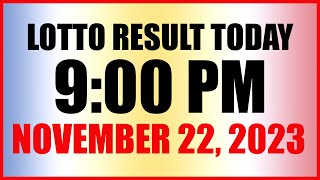 Lotto Result Today 9pm Draw November 22 2023 Swertres Ez2 Pcso [upl. by Peace883]