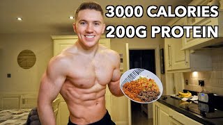 Full Day of Eating 3000 Calories  How I Build Muscle amp Keep My Abs [upl. by Pry237]