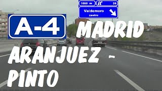 A4 Madrid  Autovía del Sur  Tramo Aranjuez  Pinto  A4 Highway  Madrid area  Spain [upl. by Ilojna]