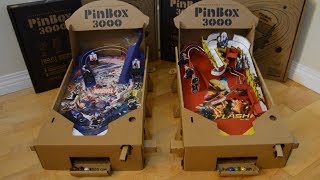 PinBox 3000 Cardboard Pinball Machine [upl. by Ahsocin890]