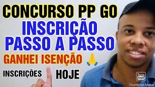 Concurso PP GO fazendo a inscrição passo a passo do concurso polícia penal de Goiás e ganhei isenção [upl. by Sikko]