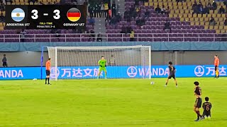 Argentina U17 vs Germany U17 33 Penalty Shootout  World Cup SemiFinal [upl. by Toshiko]