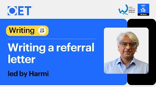 Live class with WLES OET Writing Writing a Referral Letter [upl. by Tollmann]