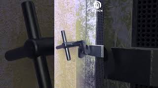 Simple sliding gate latch lock This idea is taken from a YouTube video  Clip 36 [upl. by Putnem]