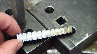 Machining 101 How to drill a square hole at home without special tools [upl. by Jeb]