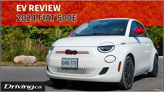 2024 Fiat 500e  EV Review  Drivingca [upl. by Dranek466]