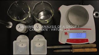 Gravimetric Analysis of a group 1 metal carbonate  Virtual Lab [upl. by Uela]