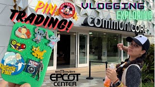 First Time at CommuniCore Hall  Epcot Center  Pin Trading Exploring Reviewing amp Rides [upl. by Auburn]