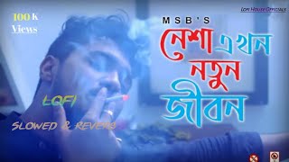 Nesha Akhon Notun Jibon MSB Slowed amp Reverb  নেশা এখন‌ নতুন জীবন  Lofi Song  Lofi House [upl. by Ainivad758]