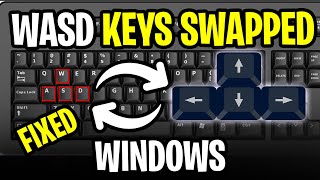 How to Fix WASD Keys Swapped with Arrow Keys on Windows 10 amp 11  Step by Step 2024 [upl. by Koran513]